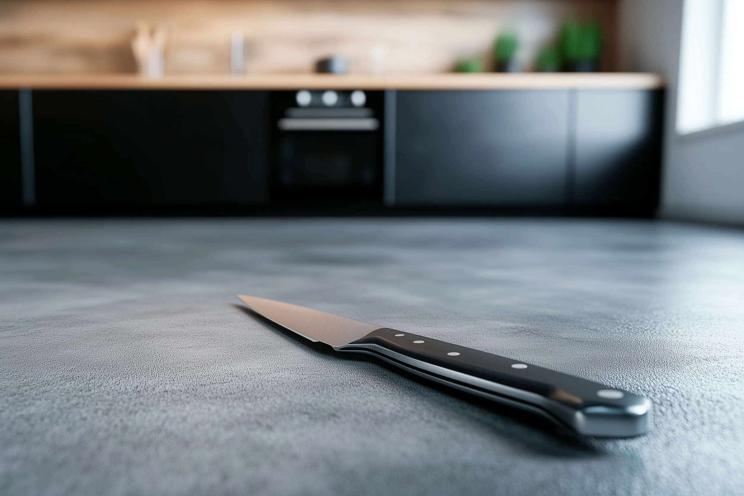 Sol de cuisine avec béton ciré pour salle de bain