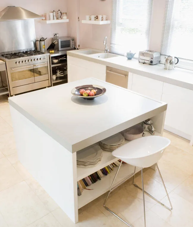 Kitchen with island