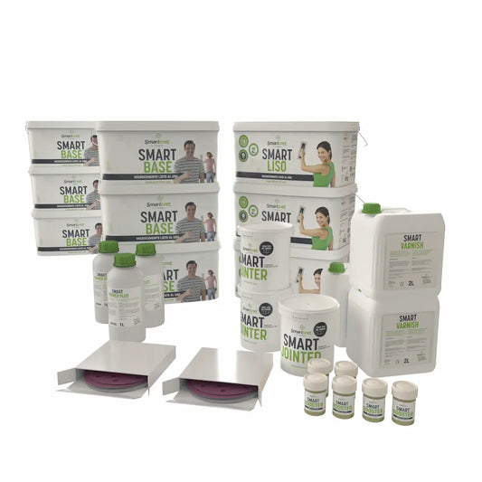 Mega Microcement Kit for Kitchens, Bathrooms and Showers - Covers 24 m² of Non-Absorbent Surfaces