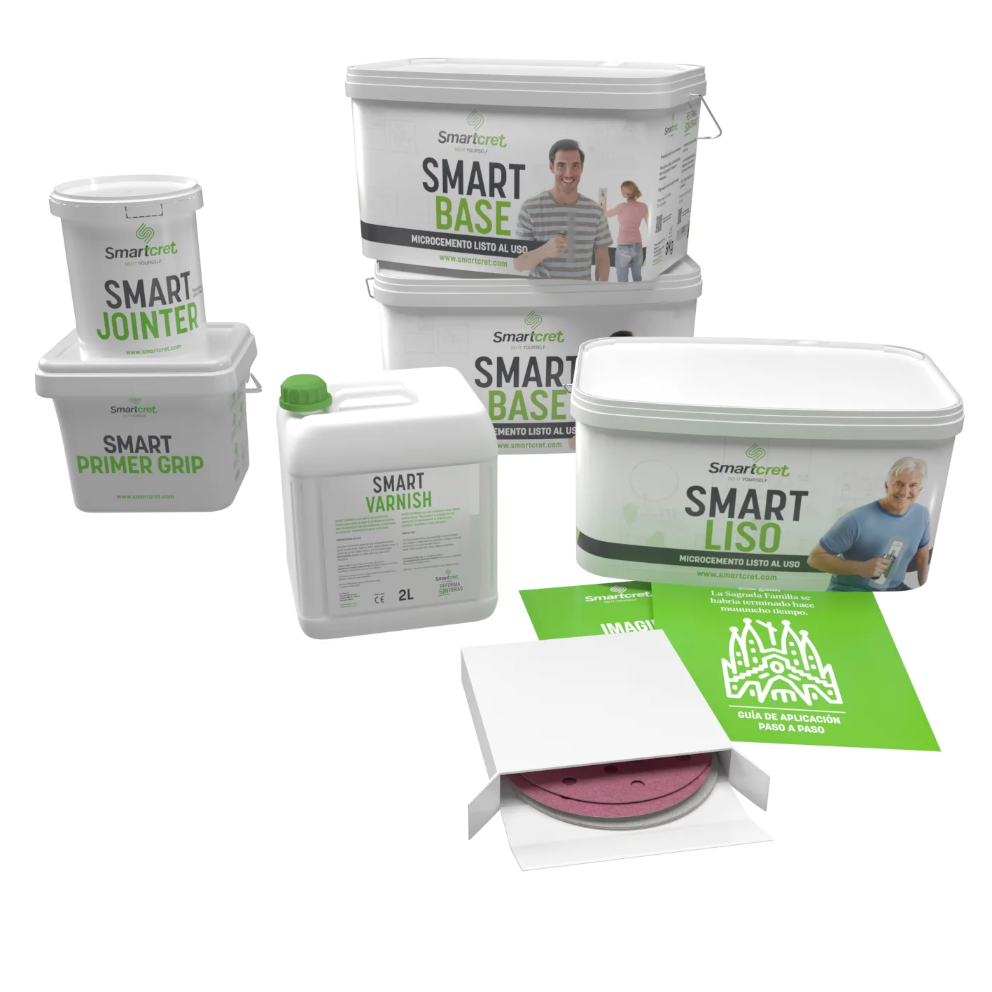 Smart Microcement Kit for Tiled Surfaces 86ft2